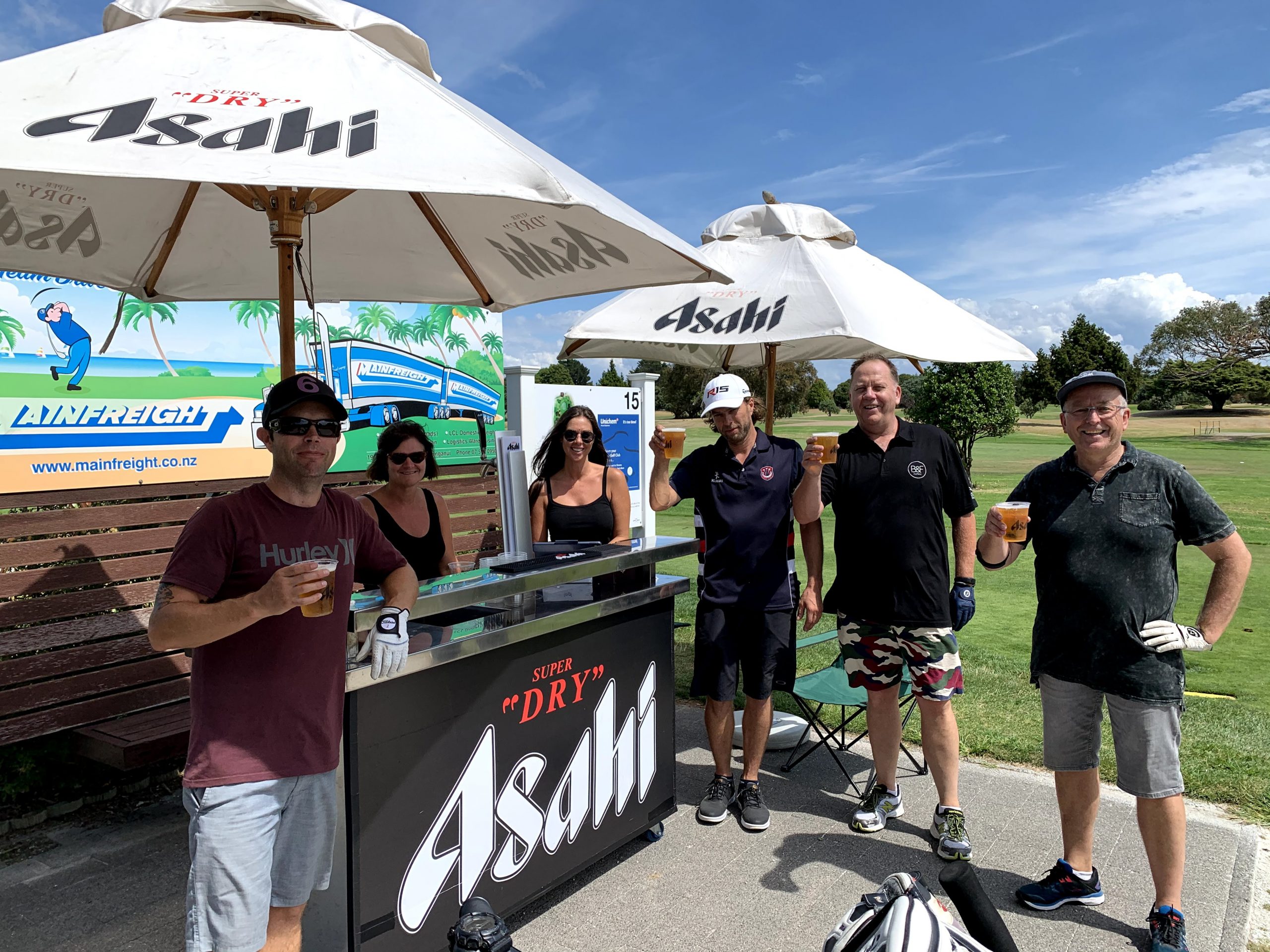 Players in the golf tournament